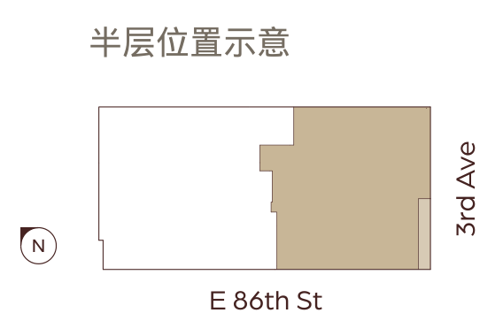 半层位置示意